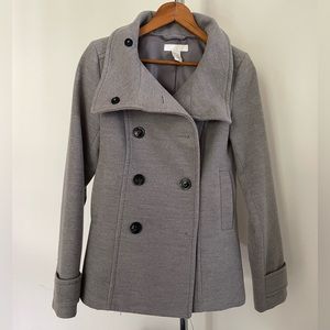 H&M Grey Peacoat